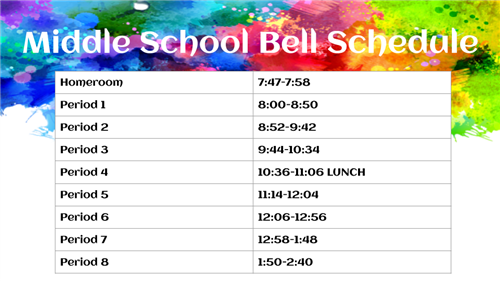 Bell Schedule 
